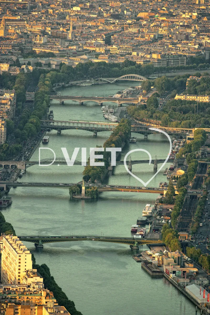 Photo Dominique VIET - Pont de passy Birakeim Iena passerelle E Debilly Mirabeau Grenelle
